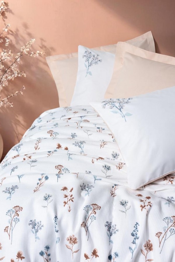 Cotton Box Estiva Çift Kişilik Pike Takımı Briar Somon