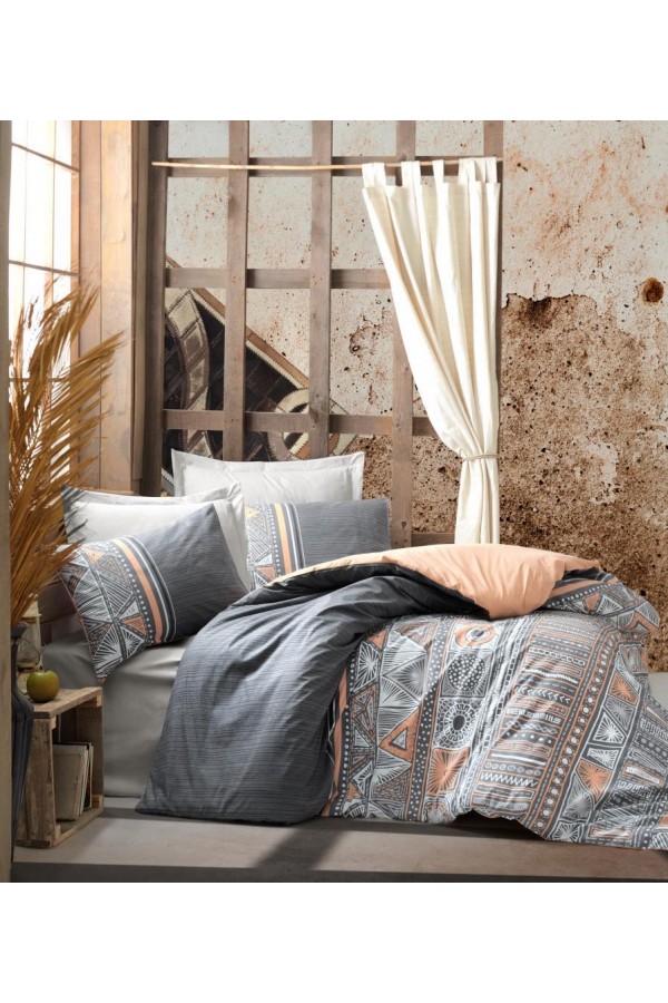 Cotton Box Etnich Nevresim Takımı Çift Kişilik Adiel Gri