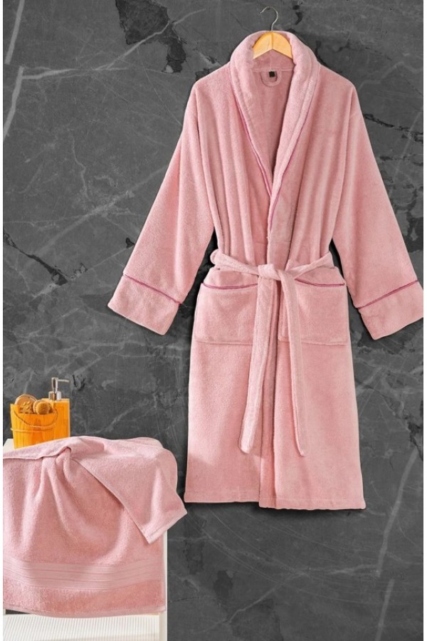 Cotton Box Exclusive Single Bornoz Seti Pudra M/l 8680108069158