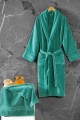 Cotton Box Exclusive Single Bornoz Seti Yeşil M/l 8680108069165
