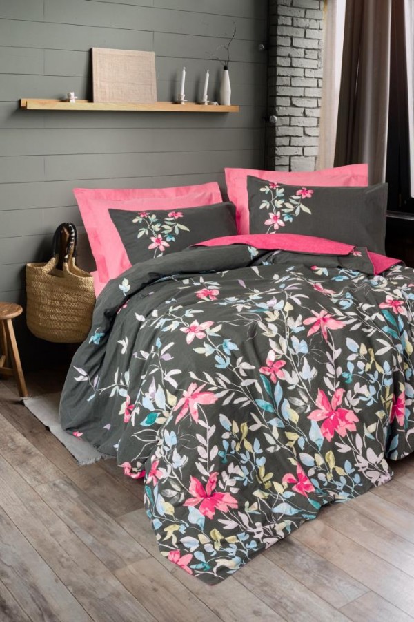 Cotton Box Feminen Çift Kişilik Nevresim Takımı Merlin Pembe Cotton Box Feminen Çift Kişilik Nevresim Takımı Merlin Pembe
