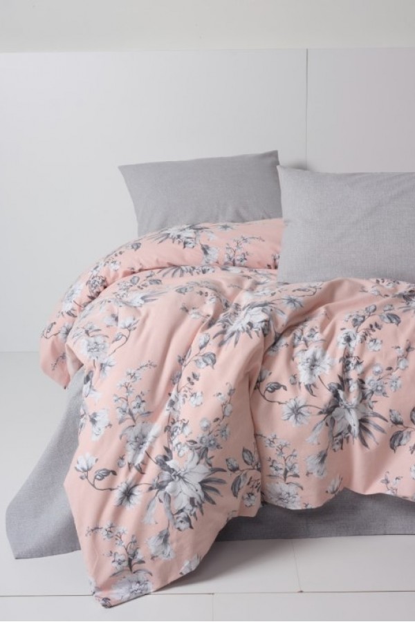 Cotton Box Flanel Nevresim Takımı Çift Kişilik Petit Pudra