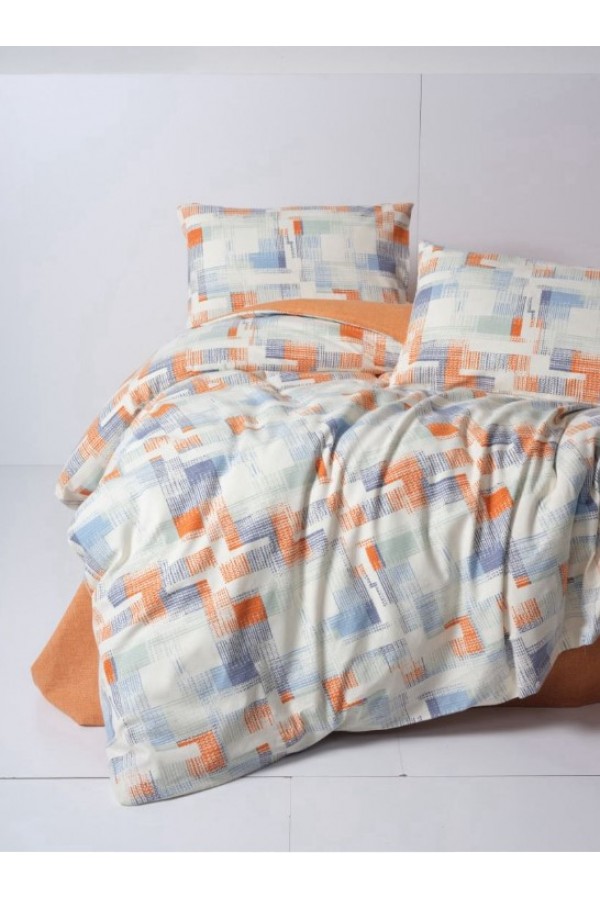 Cotton Box Flanel Nevresim Takımı Çift Kişilik Rina Kiremit