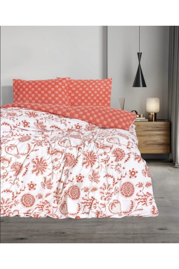 Cotton Box Flanel Nevresim Takımı Tek Kişilik Flowerland