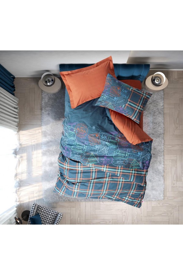 Cotton Box Genç Ranforce Nevresim Takımı Tek Kişilik Pleds Tarçın