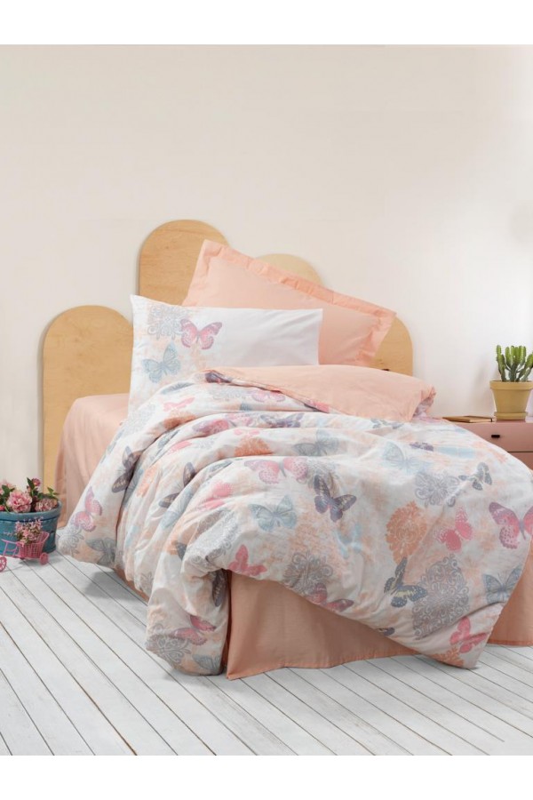 Cotton Box Genç Ranforce Nevresim Takımı Tek Kişilik Kimela Pembe