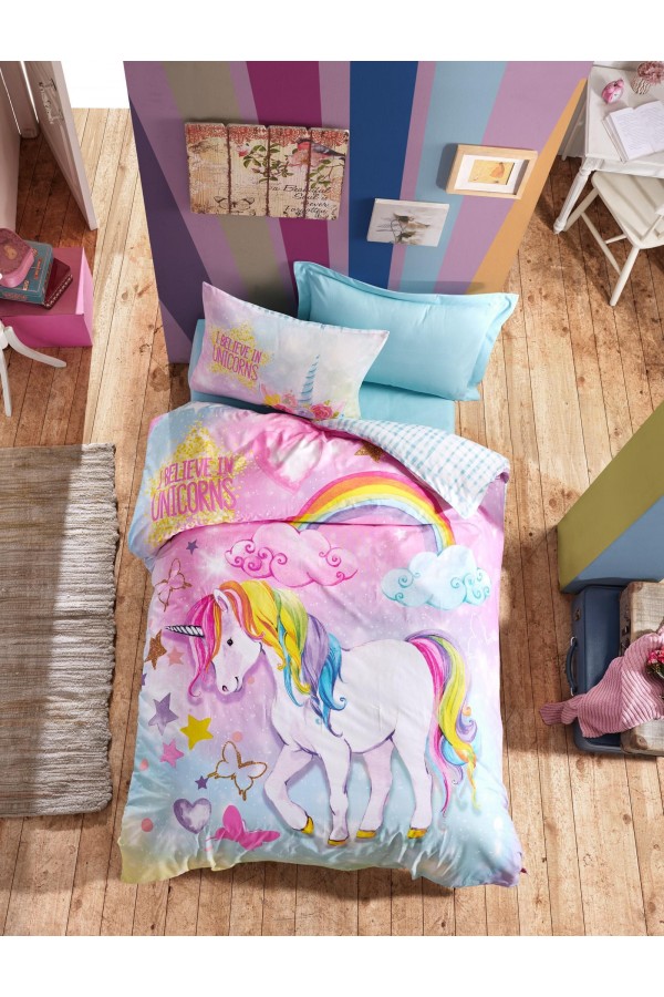 Cotton Box Genç Ranforce Nevresim Takımı Tek Kişilik Dream Mint