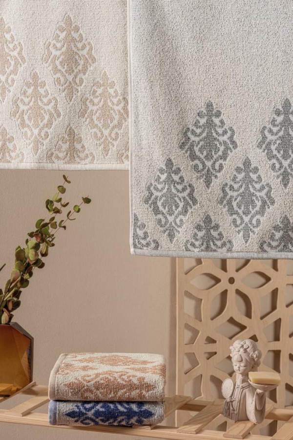 Cotton Box Jakarlı 50x90 4'lü Havlu Seti İskandinav Bertel