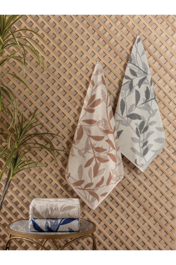 Cotton Box Jakarlı 50x90 4'lü Havlu Seti İskandinav Karian