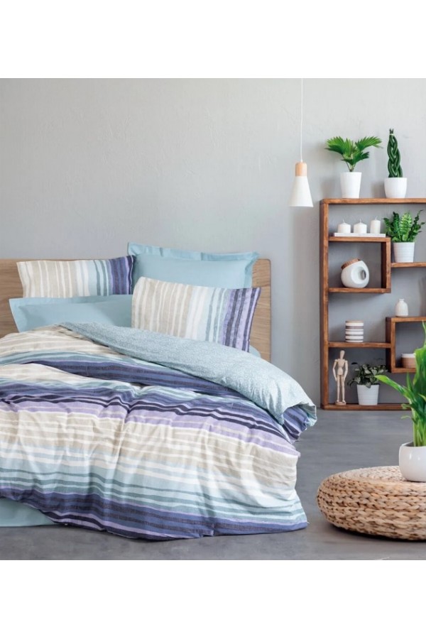 Cotton Box Line Tek Kişilik Nevresim Takımı Fonte Mint Cotton Box Line Tek Kişilik Nevresim Takımı Fonte Mint