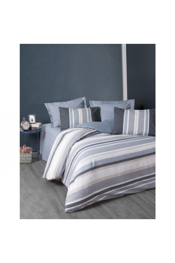 Cotton Box Line Tek Kişilik Nevresim Takımı Agatha Gri Cotton Box Line Tek Kişilik Nevresim Takımı Agatha Gri