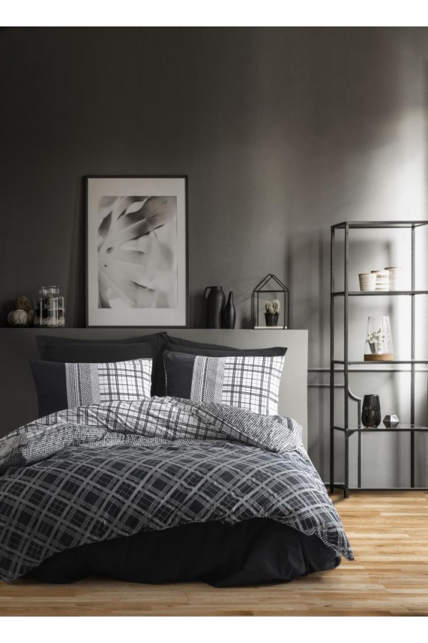 Cotton Box Masculine Tek Kişilik Nevresim Takımı Carlos Siyah Cotton Box Masculine Tek Kişilik Nevresim Takımı Carlos Siyah