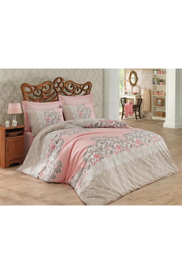 Cotton Box Megan Bej Çift Kişilik Nevresim Takımı Cotton Box Megan Bej Çift Kişilik Nevresim Takımı