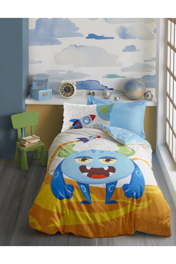 Cotton Box Giant Mavi Ranforce Genç Nevresim Takımı