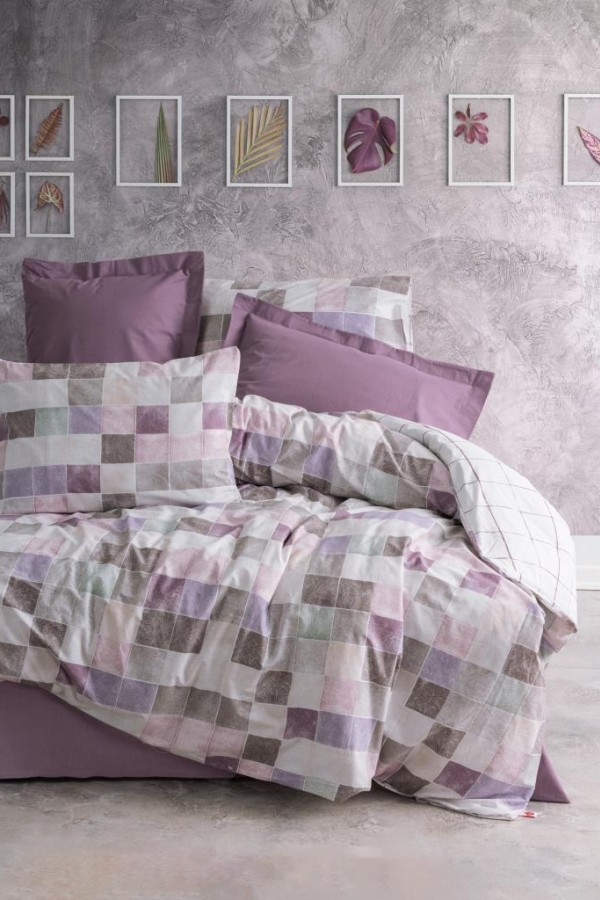 Cotton Box Minimal Çift Kişilik Nevresim Takımı Maro Gülkurusu