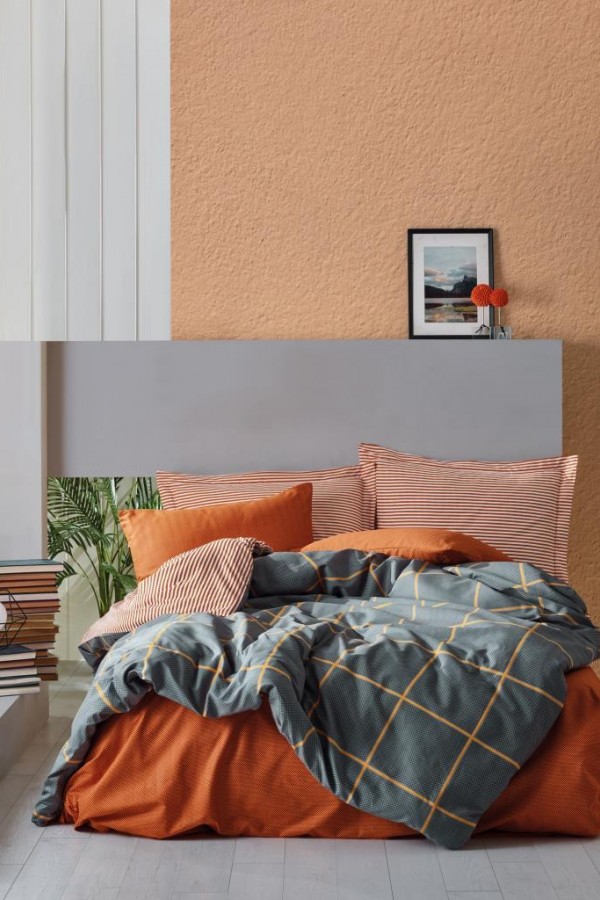 Cotton Box Modern Çift Kişilik Nevresim Takımı Stark Tarçın Cotton Box Modern Çift Kişilik Nevresim Takımı Stark Tarçın