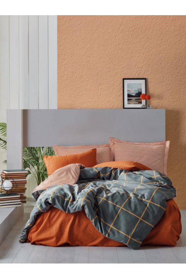Cotton Box Modern Çift Kişilik Nevresim Takımı Stark Tarçın Cotton Box Modern Çift Kişilik Nevresim Takımı Stark Tarçın