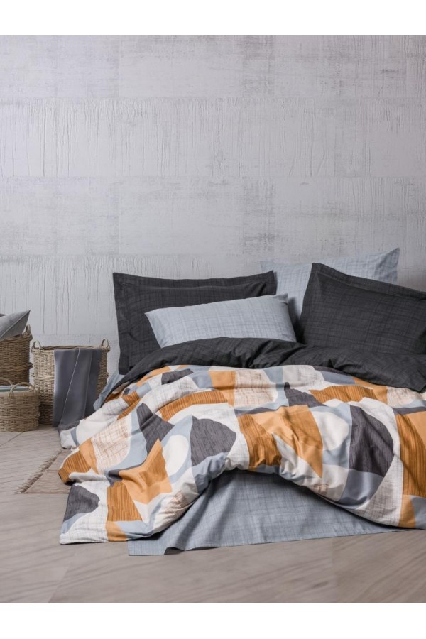 Cotton Box Modern Çift Kişilik Nevresim Takımı Giorno Gri Cotton Box Modern Çift Kişilik Nevresim Takımı Giorno Gri