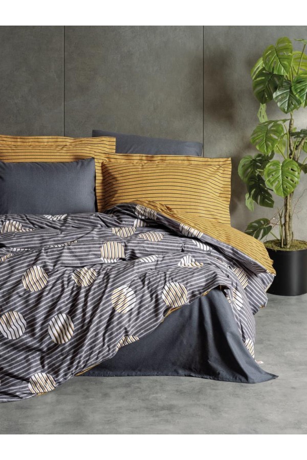 Cotton Box Modern Çift Kişilik Nevresim Takımı Strew Gri Cotton Box Modern Çift Kişilik Nevresim Takımı Strew Gri