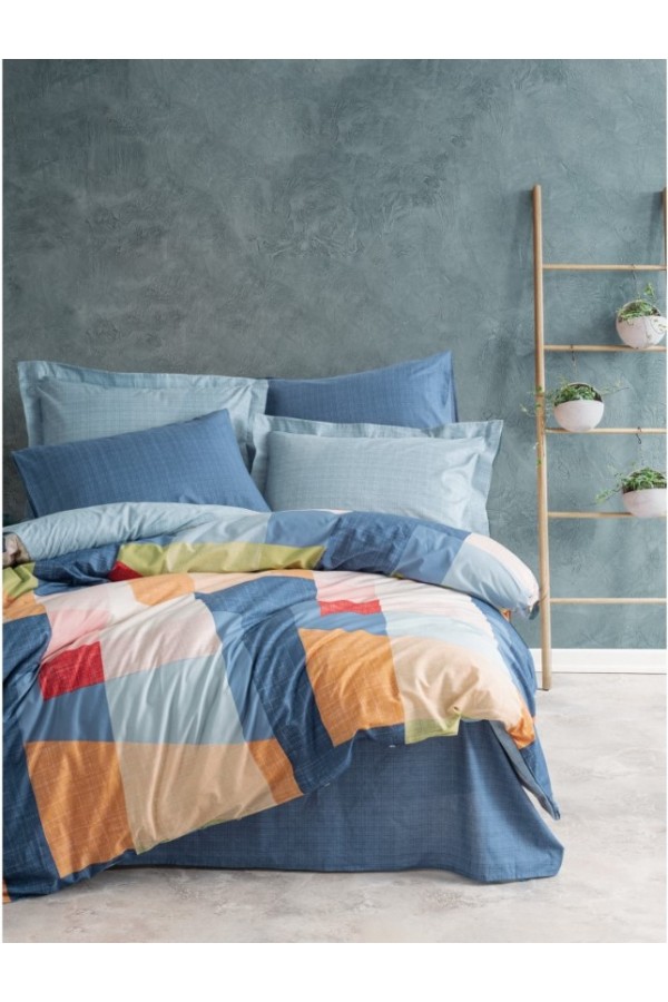 Cotton Box Modern Çift Kişilik Nevresim Takımı Cosy Mavi 8680108068120 Cotton Box Modern Çift Kişilik Nevresim Takımı Cosy Mavi 8680108068120