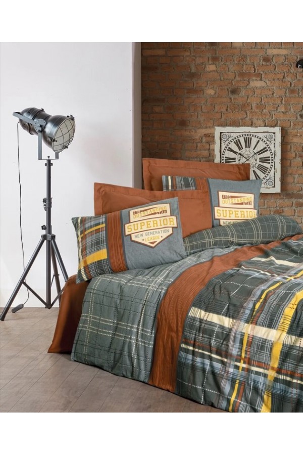 Cotton Box Masculine Çift Kişilik Nevresim Takımı Ramiro Tarçın 8680108071335 Cotton Box Masculine Çift Kişilik Nevresim Takımı Ramiro Tarçın 8680108071335