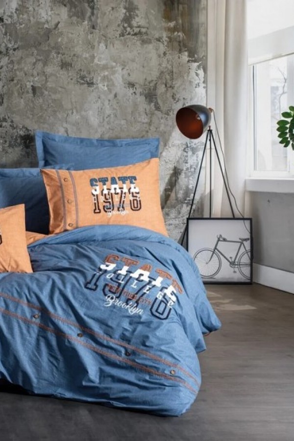 Cotton Box Mood Nakışlı Ranforce Çift Kişilik Nevresim Takımı State Tarçın 8680108071151