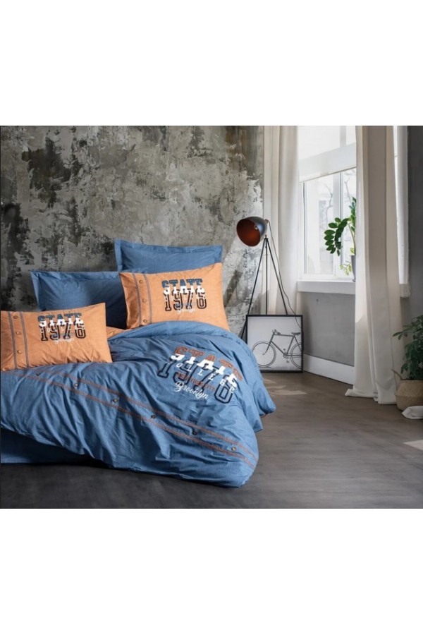 Cotton Box Mood Nakışlı Ranforce Çift Kişilik Nevresim Takımı State Tarçın 8680108071151