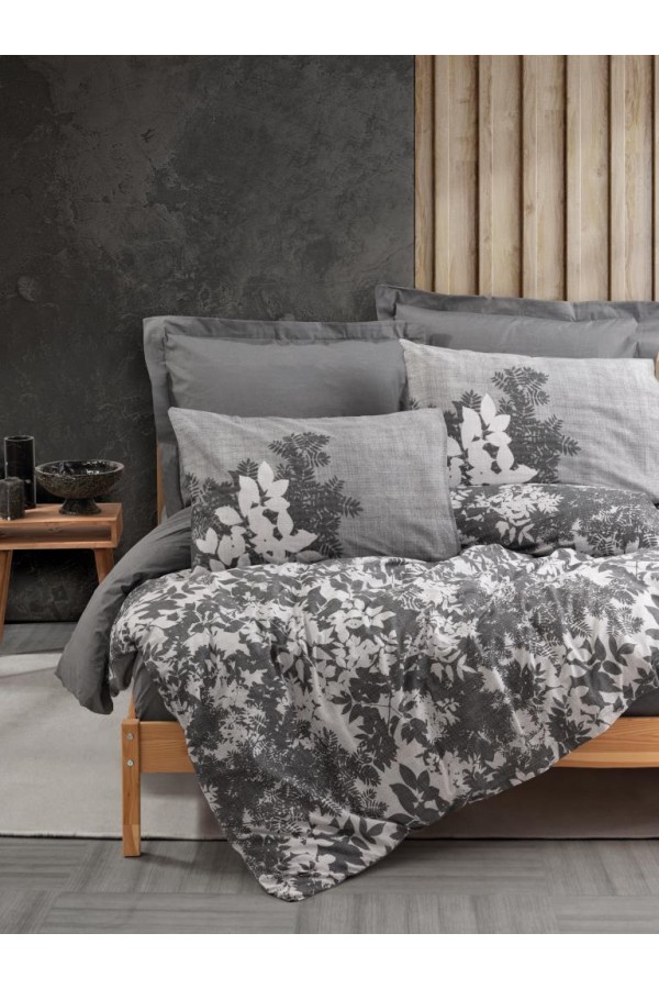 Cotton Box Dual Çift Kişilik Nevresim Takımı Lunt Antrasit