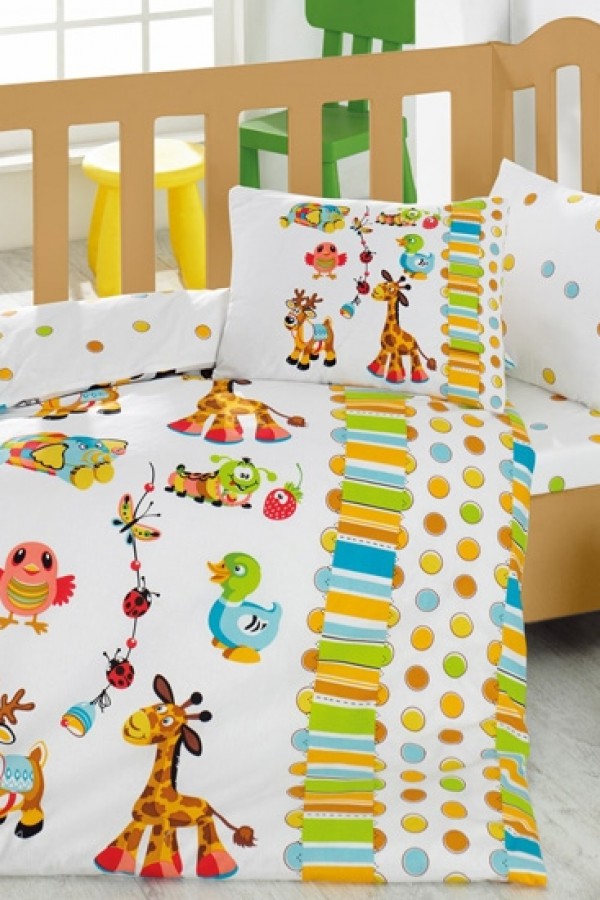 Cotton Box Oyun Bahçesi Turkuaz Bebek Nevresim Takımı