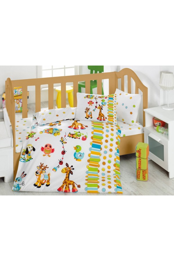 Cotton Box Oyun Bahçesi Turkuaz Bebek Nevresim Takımı