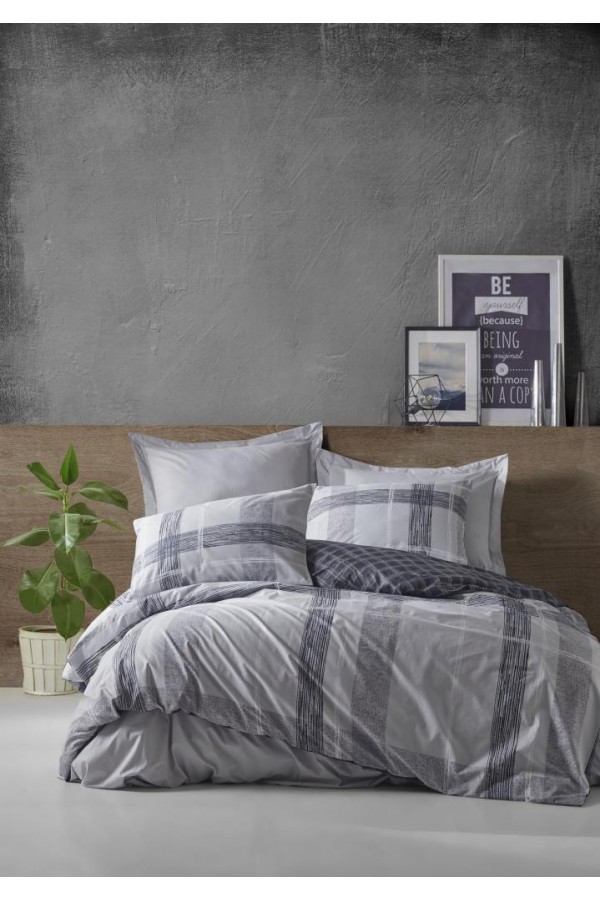 Cotton Box Çift Kişilik Nevresim Takımı Miranda Gri