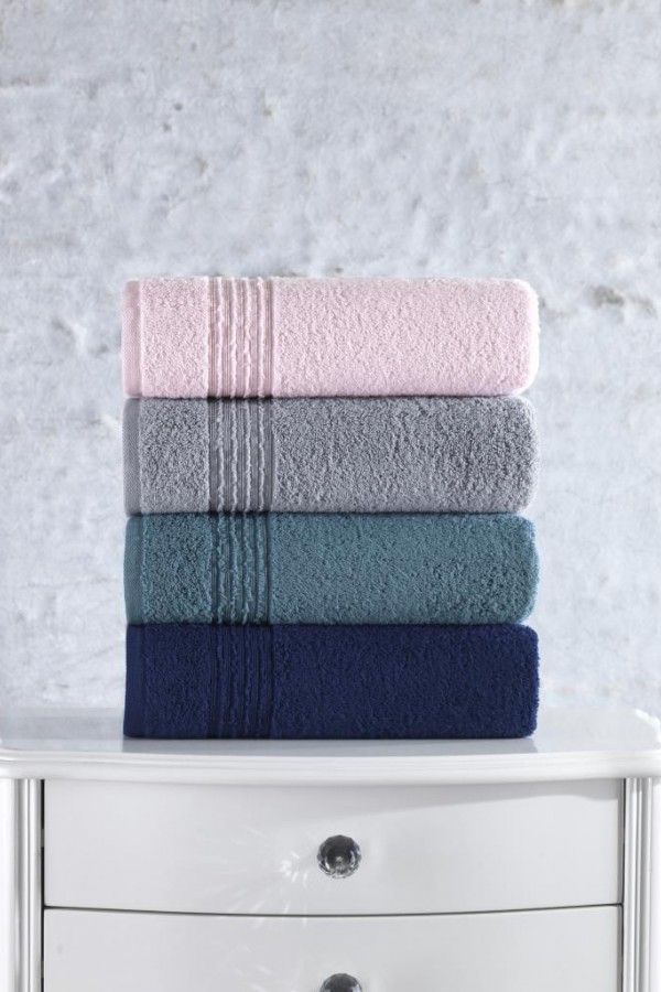 Cotton Box Plump 50x90 4'lü Havlu Seti Gri Lacivert Pembe Mavi