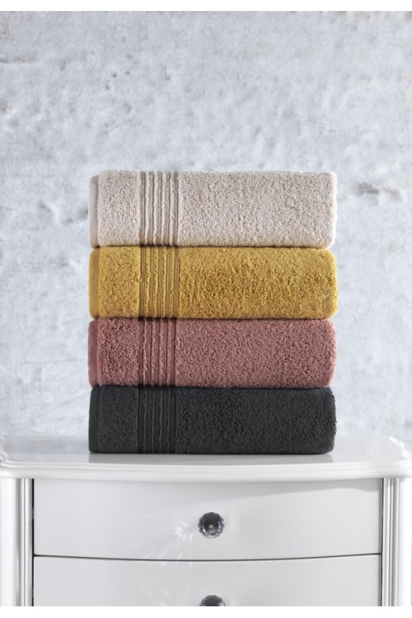 Cotton Box Plump 50x90 4'lü Havlu Seti Bej Gülkurusu Hardal Antrasit Cotton Box Plump 50x90 4'lü Havlu Seti Bej Gülkurusu Hardal Antrasit