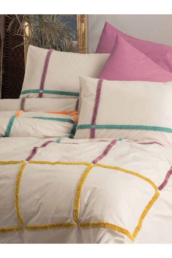 Cotton Box Puff Nakışlı Ranforce Çift Kişilik Nevresim Takımı İnsula Gülkurusu Cotton Box Puff Nakışlı Ranforce Çift Kişilik Nevresim Takımı İnsula Gülkurusu