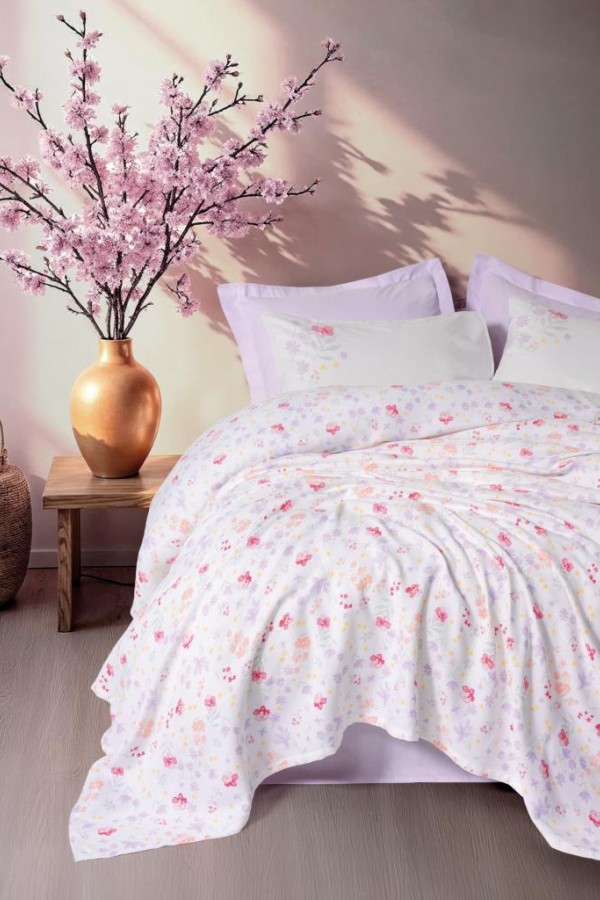 Cotton Box Estiva Çift Kişilik Pike Takımı Winsome Lila