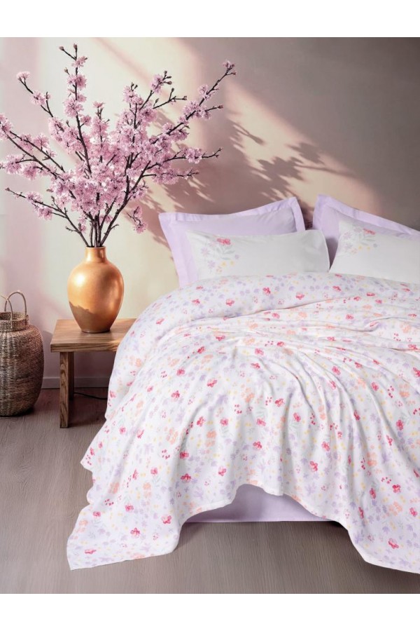 Cotton Box Estiva Çift Kişilik Pike Takımı Winsome Lila