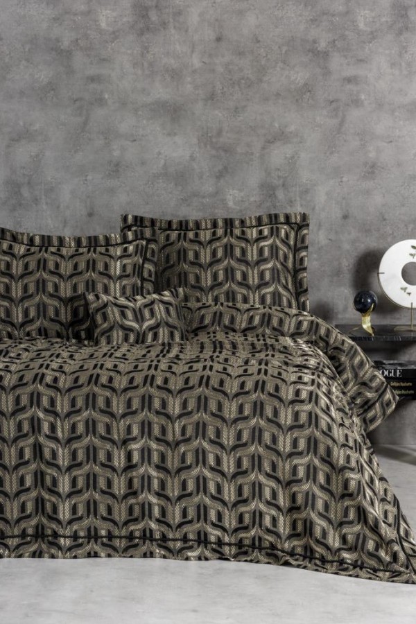 Cotton Box Smart Çift Kişilik Yatak Örtüsü Bertha Antrasit