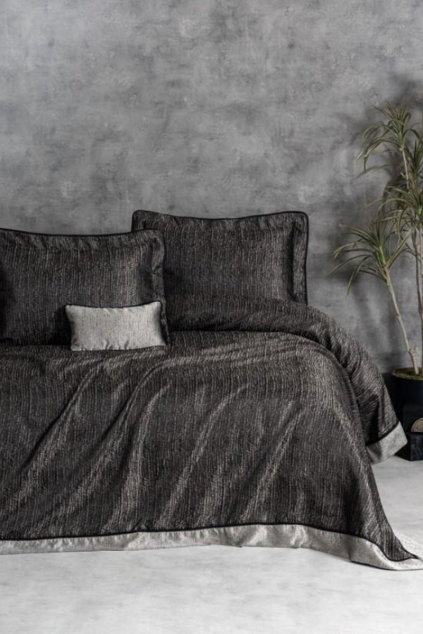Cotton Box Smart Çift Kişilik Yatak Örtüsü Vivian Gri Cotton Box Smart Çift Kişilik Yatak Örtüsü Vivian Gri