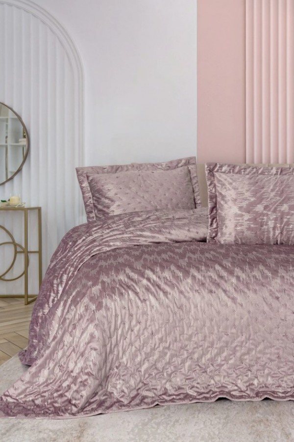 Cotton Box Smart Çift Kişilik Yatak Örtüsü Luz Pudra Cotton Box Smart Çift Kişilik Yatak Örtüsü Luz Pudra