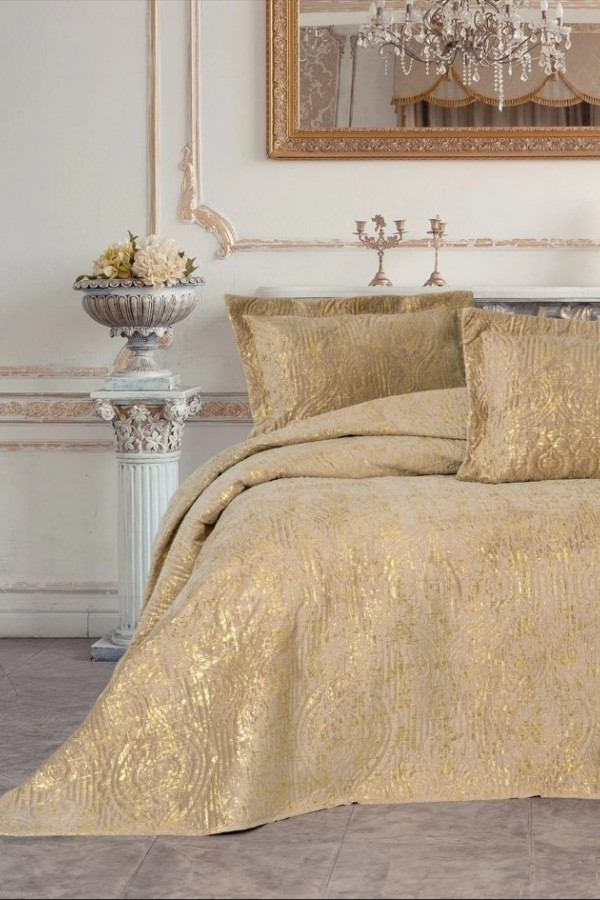 Cotton Box Smart Çift Kişilik Yatak Örtüsü Brillante S.Kahve