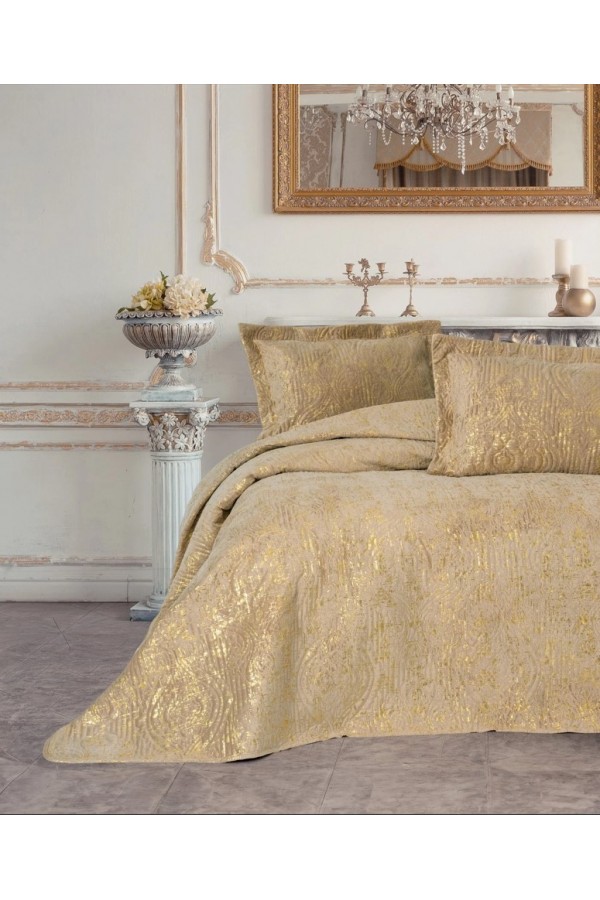 Cotton Box Smart Çift Kişilik Yatak Örtüsü Brillante S.Kahve