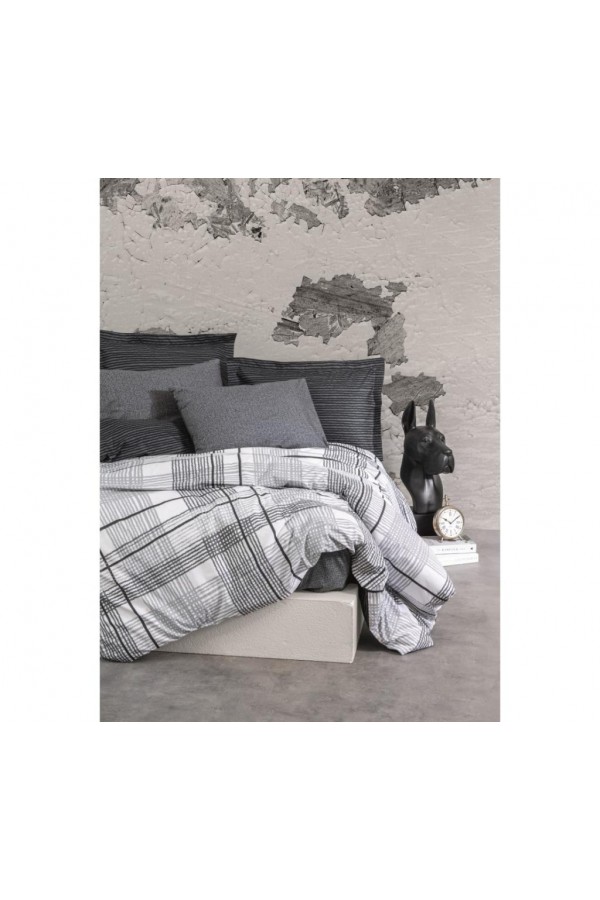 Cotton Box Tek Kişilik Modern Nevresim Takımı Will Antrasit Cotton Box Tek Kişilik Modern Nevresim Takımı Will Antrasit