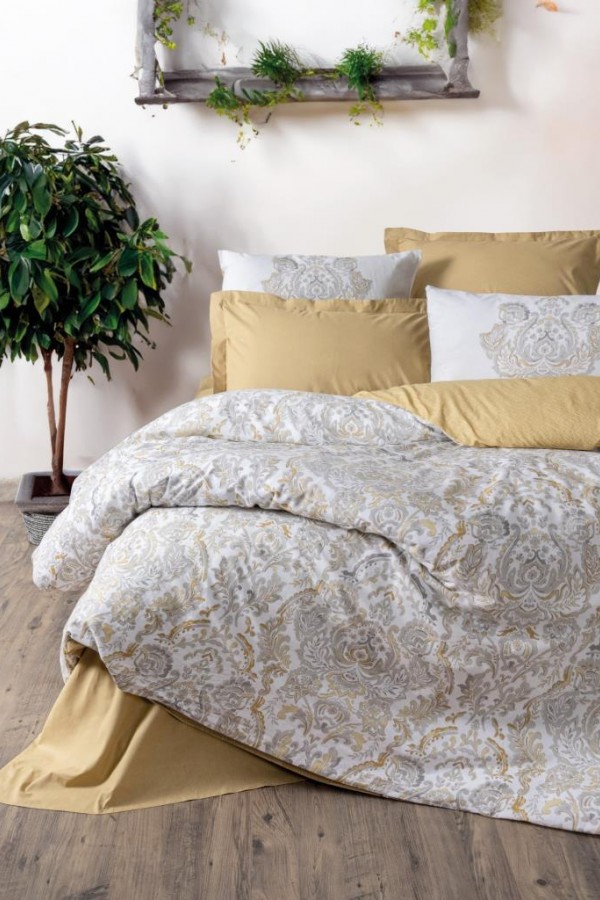 Cotton Box Tek Kişilik Bohem Nevresim Takımı Najva Hardal Cotton Box Tek Kişilik Bohem Nevresim Takımı Najva Hardal