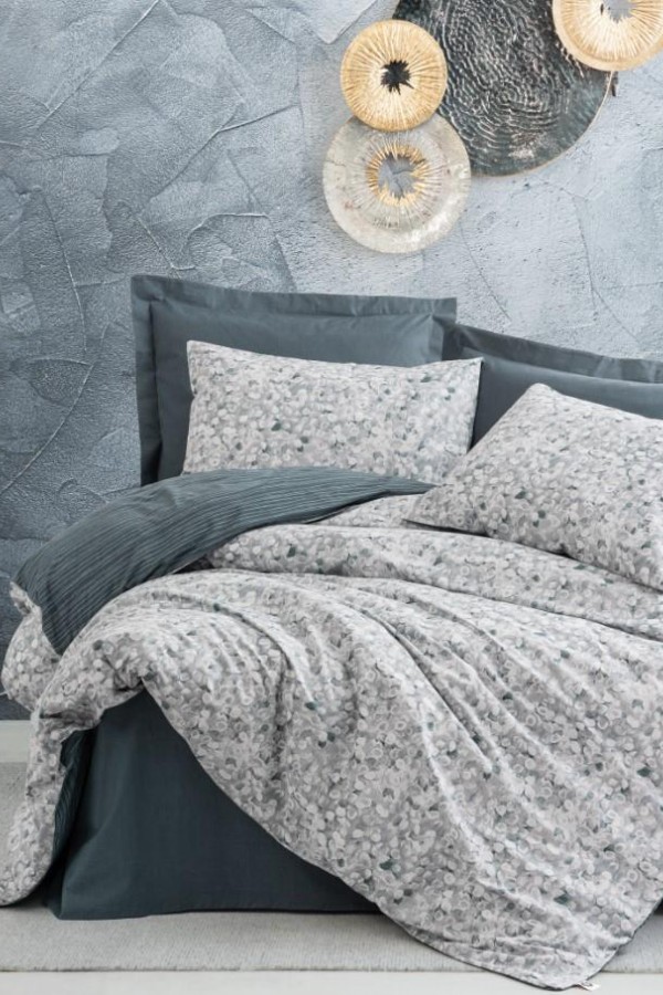 Cotton Box Tek Kişilik Minimal Nevresim Takımı Molly Antrasit Cotton Box Tek Kişilik Minimal Nevresim Takımı Molly Antrasit