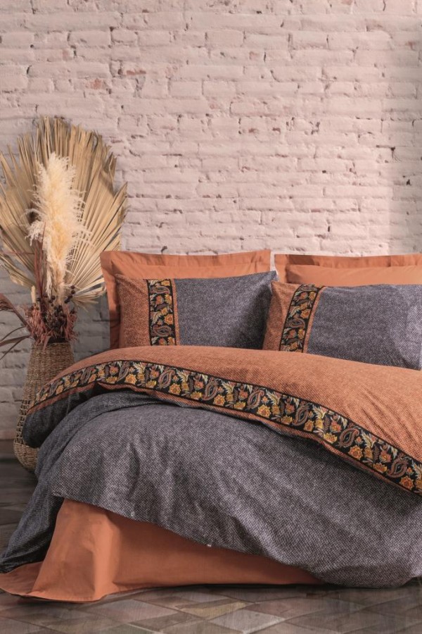 Cotton Box Tek Kişilik Folk Art Nevresim Takımı Dalila Tarçın Cotton Box Tek Kişilik Folk Art Nevresim Takımı Dalila Tarçın