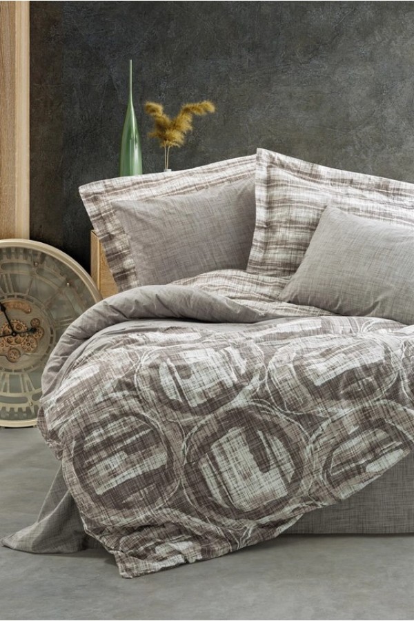 Cotton Box Tek Kişilik Modern Nevresim Takımı Root Vizon Cotton Box Tek Kişilik Modern Nevresim Takımı Root Vizon