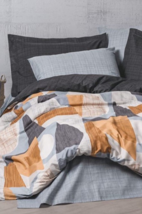 Cotton Box Tek Kişilik Modern Nevresim Takımı Giorno Gri