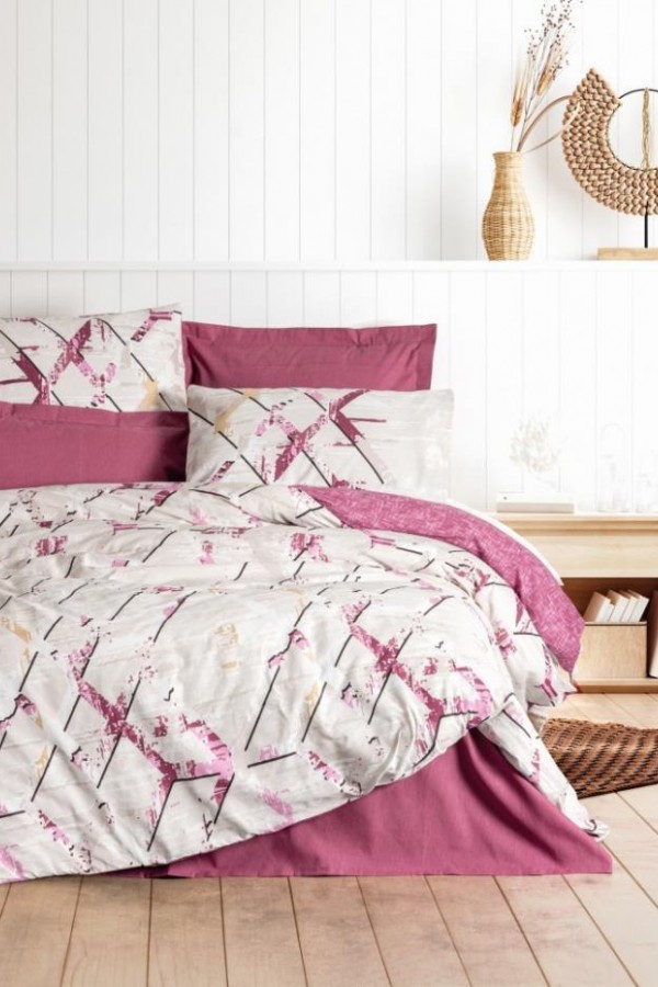 Cotton Box Tek Kişilik Modeline Nevresim Takımı Renata Mürdüm Cotton Box Tek Kişilik Modeline Nevresim Takımı Renata Mürdüm