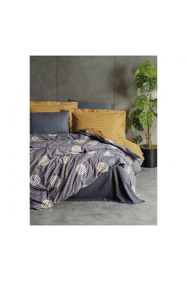 Cotton Box Tek Kişilik Modern Nevresim Takımı Strew Gri Cotton Box Tek Kişilik Modern Nevresim Takımı Strew Gri