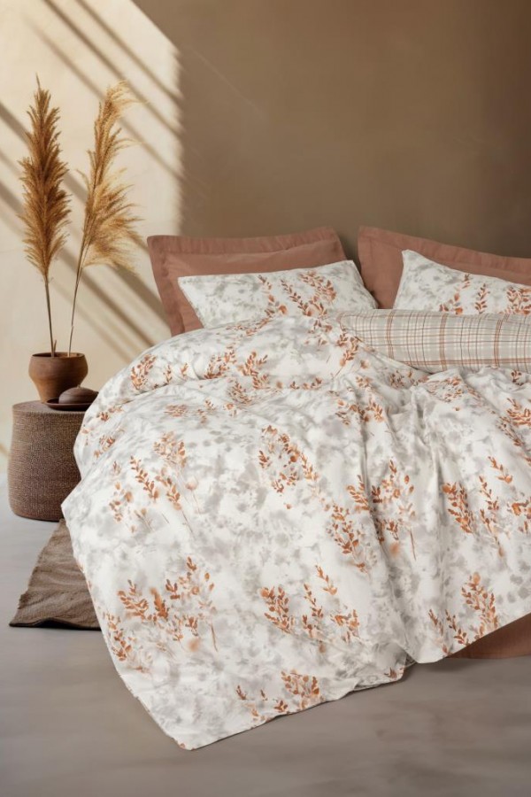 Cotton Box Tek Kişilik Nevresim Takımı Lamina Tarçın 8680108078648 Cotton Box Tek Kişilik Nevresim Takımı Lamina Tarçın 8680108078648